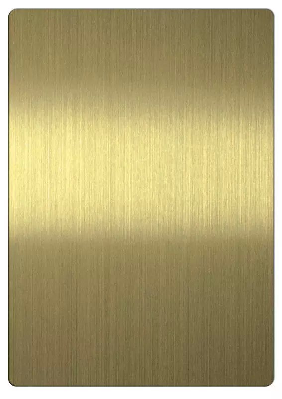 Gold Hairline Stainless Steel Sheet